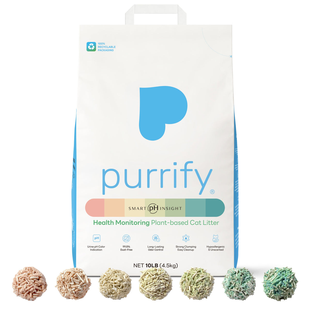 purrify® Smart pH Insight Plant-Based Clumping Cat Litter