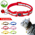 6pcs/set Reflective Nylon Kitten Cat Puppy Dog