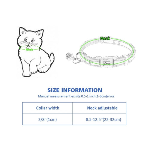6pcs/set Reflective Nylon Kitten Cat Puppy Dog