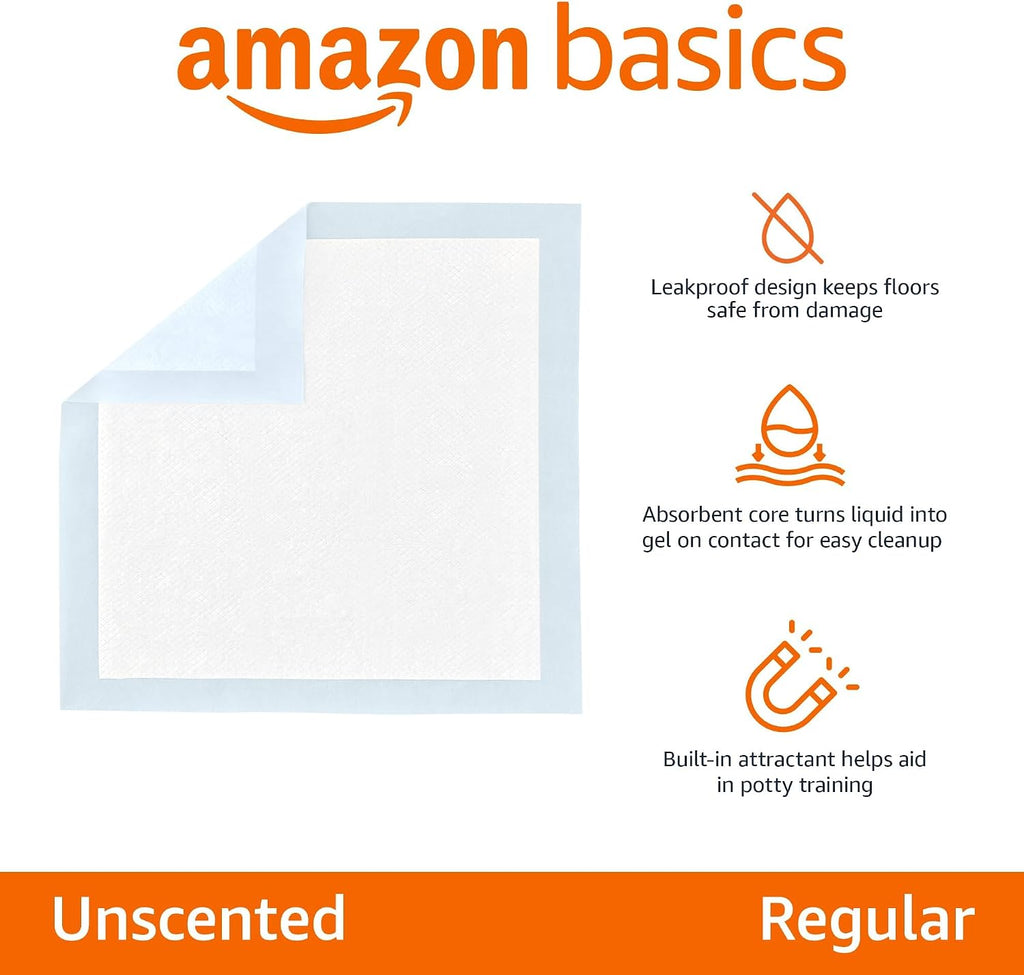 Amazon Basics Leak-Proof Dog Potty Training Pee Pads