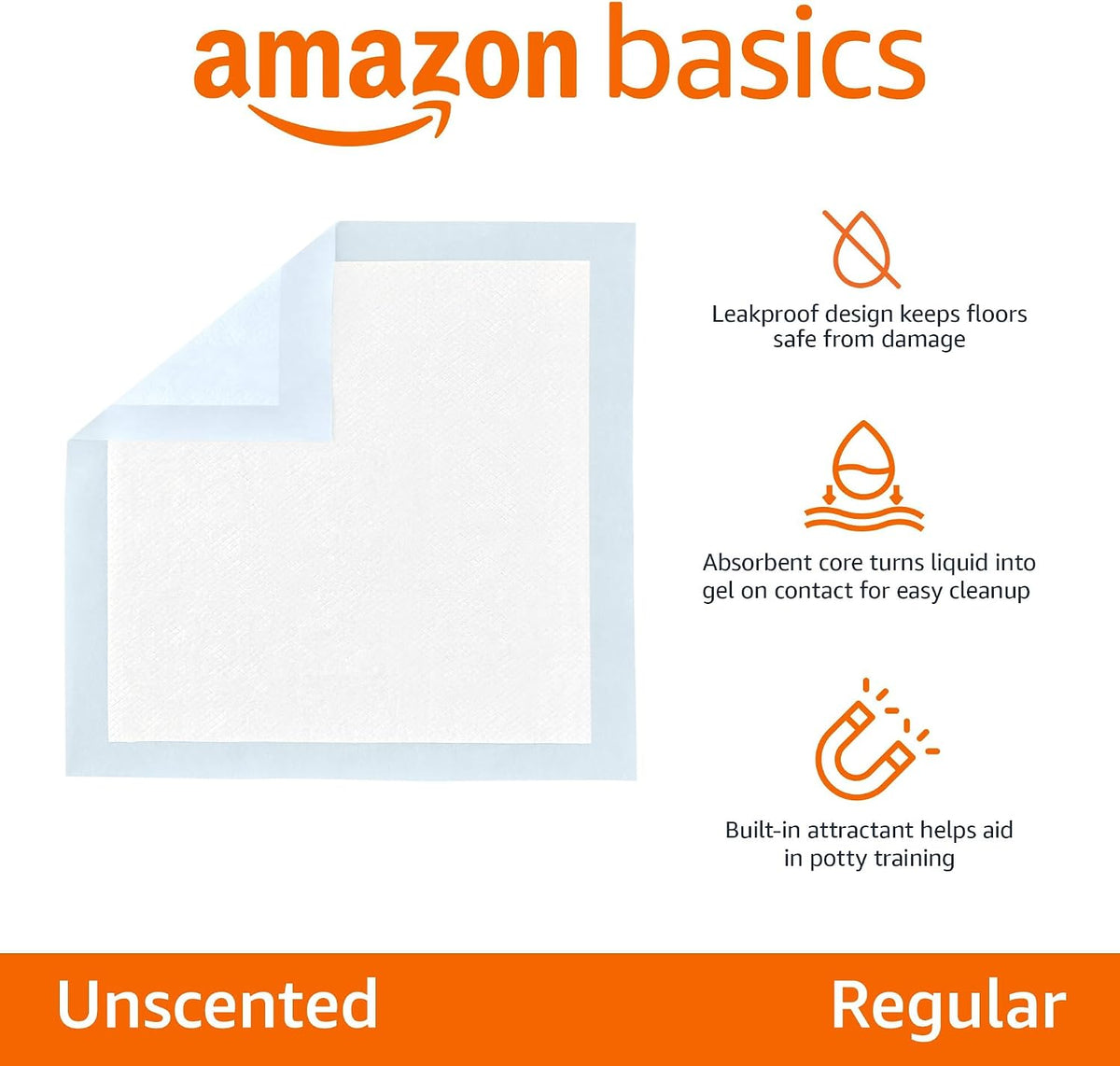 Amazon Basics Leak-Proof Dog Potty Training Pee Pads