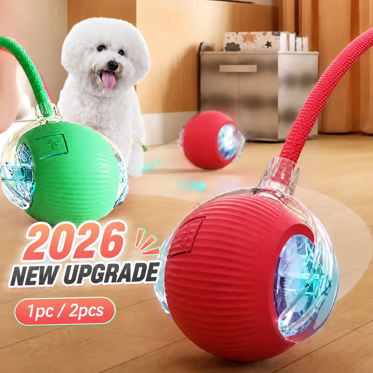 Rechargeable Automatic Rolling Dog Ball