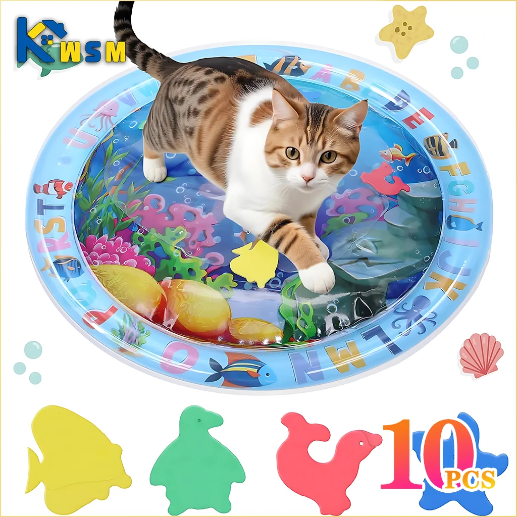 Inflatable Sensory Water Play Mat for Pets