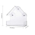 House Transparent Window Wild Bird Feeder Outdoor Removable Suction Cups Sliding Automatic Birds Feed Tray for Garden Patio Yard