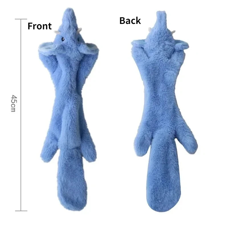 Stuffing-Free Squeaky Plush Dog Toy