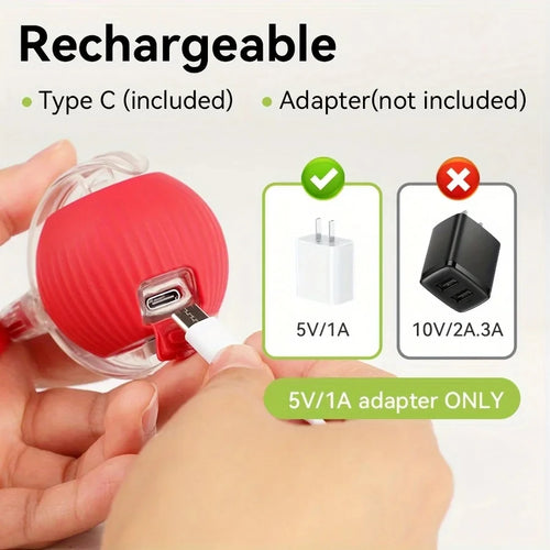 Auto-Rolling Cat Ball Toy — Rechargeable Smart Pet Toy