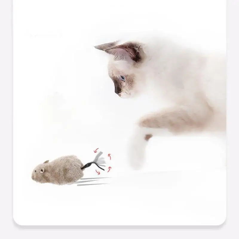 Lifelike Running Mouse Toy for Cats