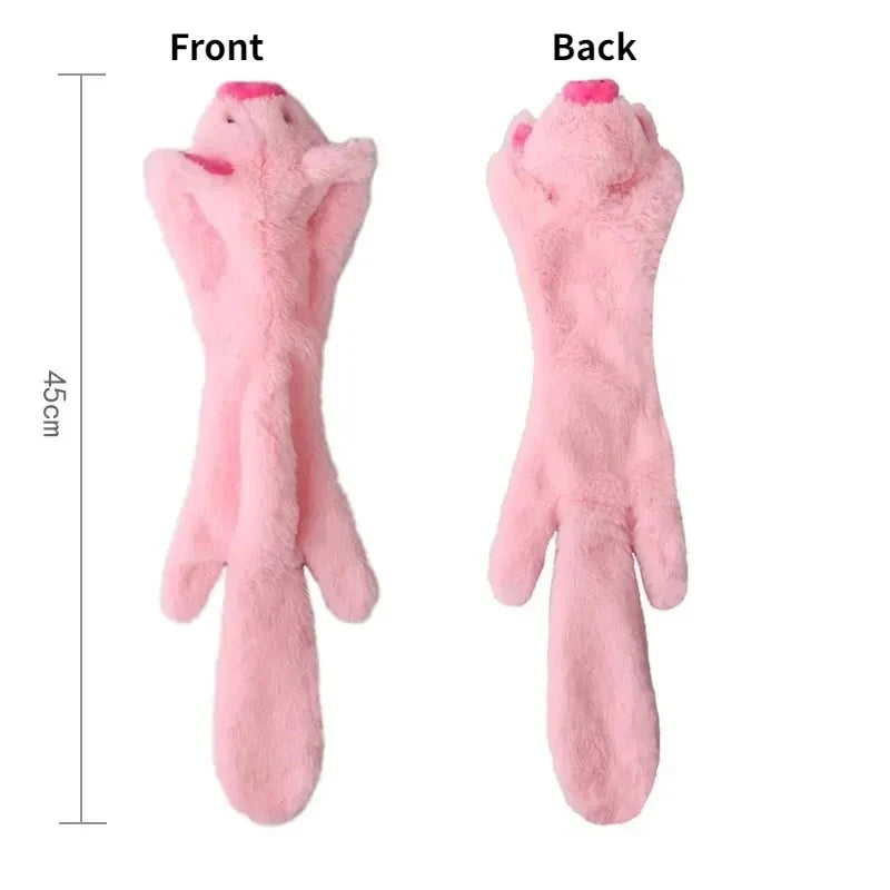 Stuffing-Free Squeaky Plush Dog Toy
