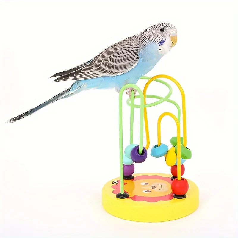 Bird Training Toy Supplies Lovebird Bird Toy Foraging Training Rings Educational Puzzle Playing Toy Canary Toy Accessories