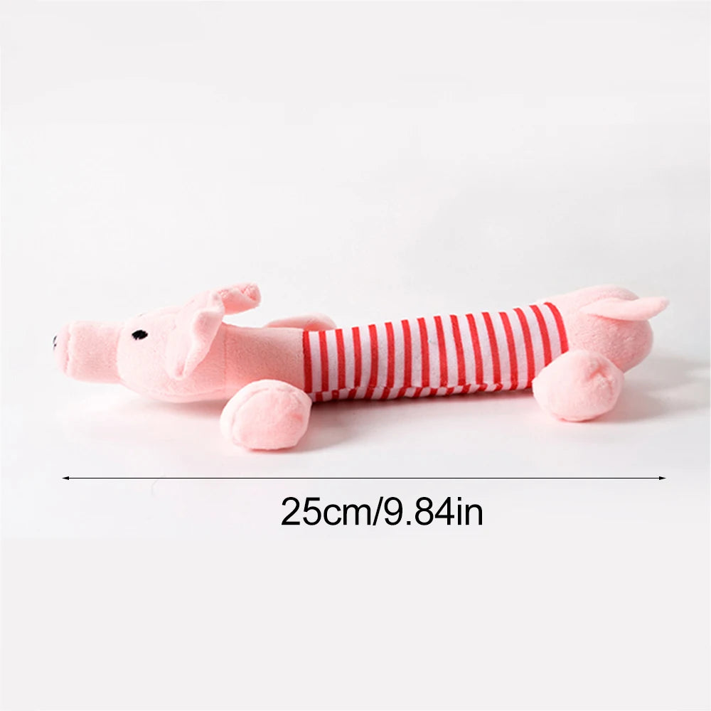 Stuffing-Free Squeaky Plush Dog Toy