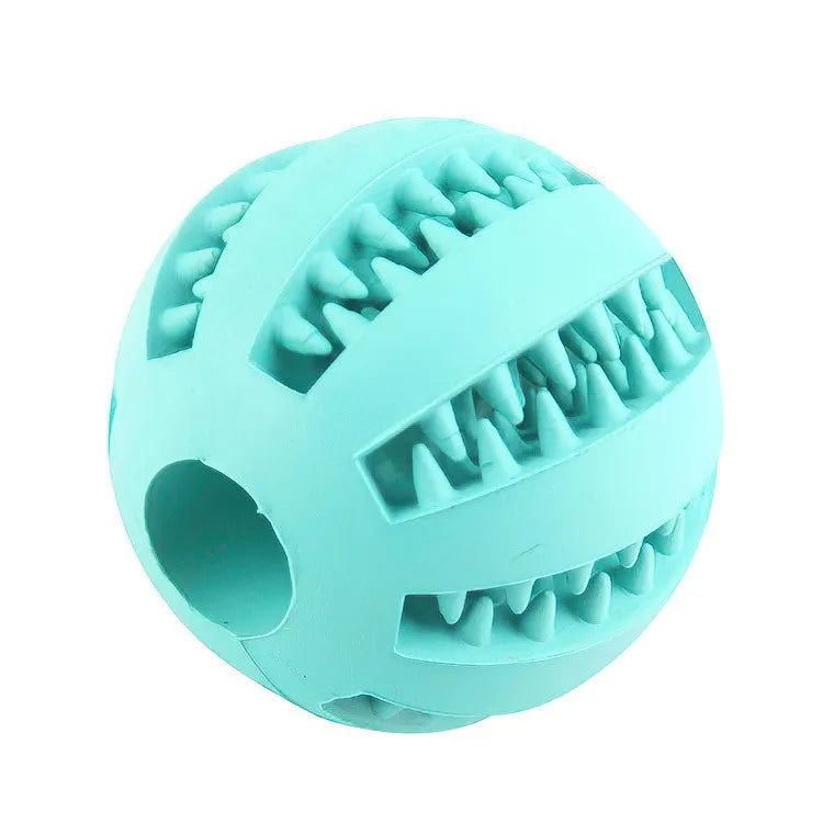 Bite-Resistant Treat-Dispensing Dog Ball
