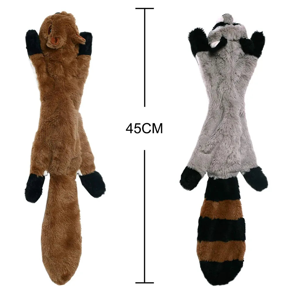 Stuffing-Free Squeaky Plush Dog Toy