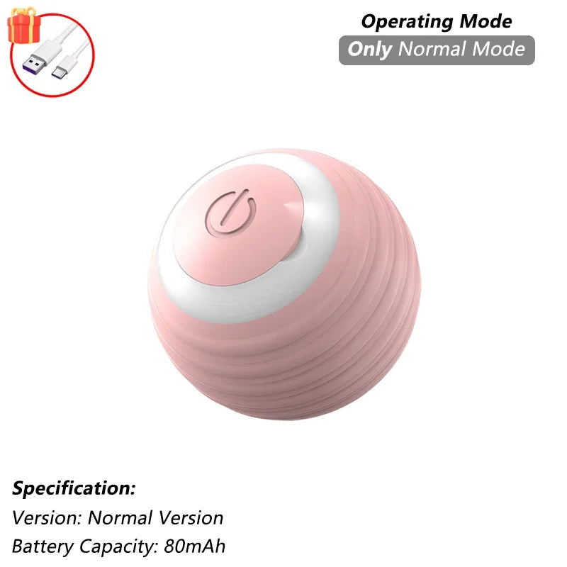 Auto-Rolling Cat Ball Toy — Rechargeable Smart Pet Toy