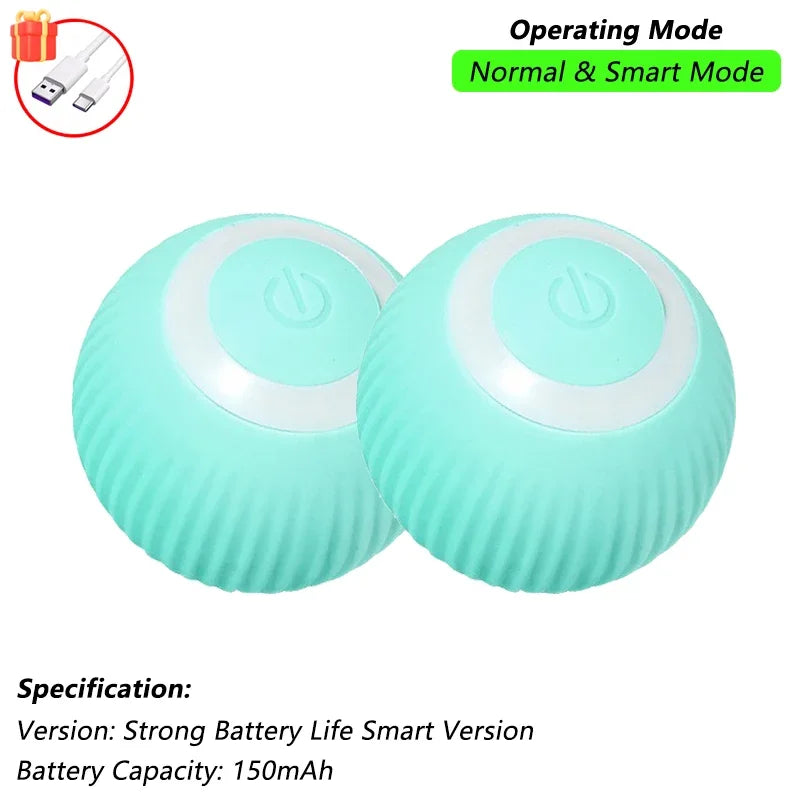 Auto-Rolling Cat Ball Toy — Rechargeable Smart Pet Toy