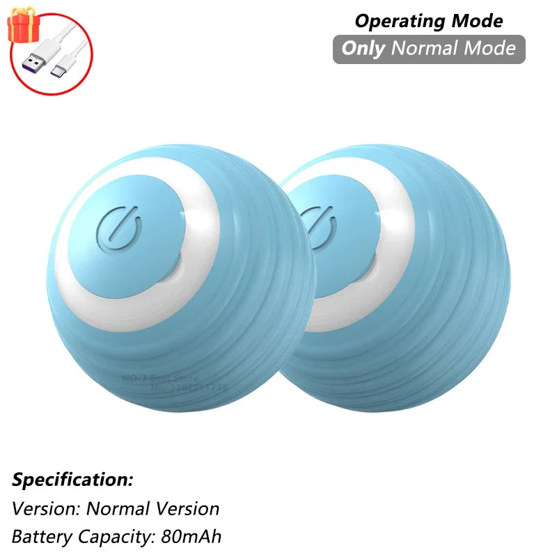 Auto-Rolling Cat Ball Toy — Rechargeable Smart Pet Toy