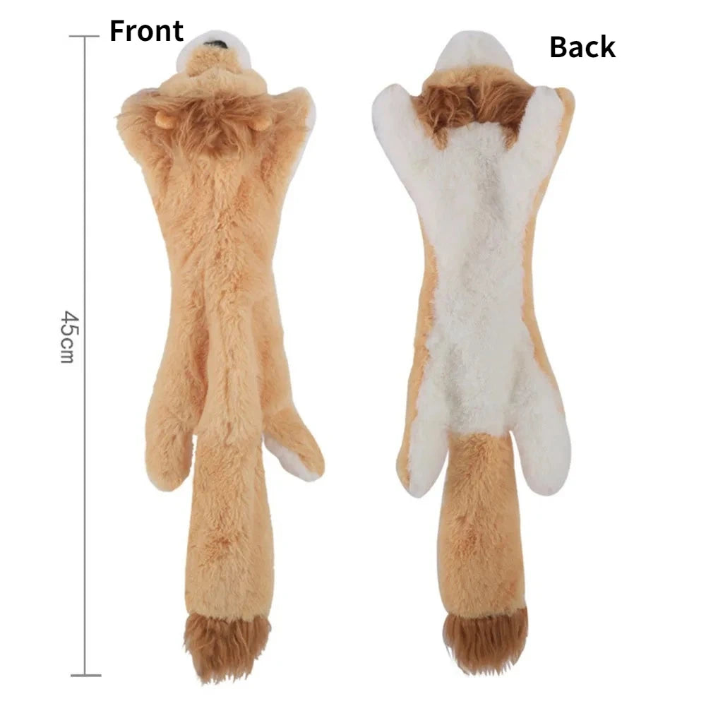 Stuffing-Free Squeaky Plush Dog Toy