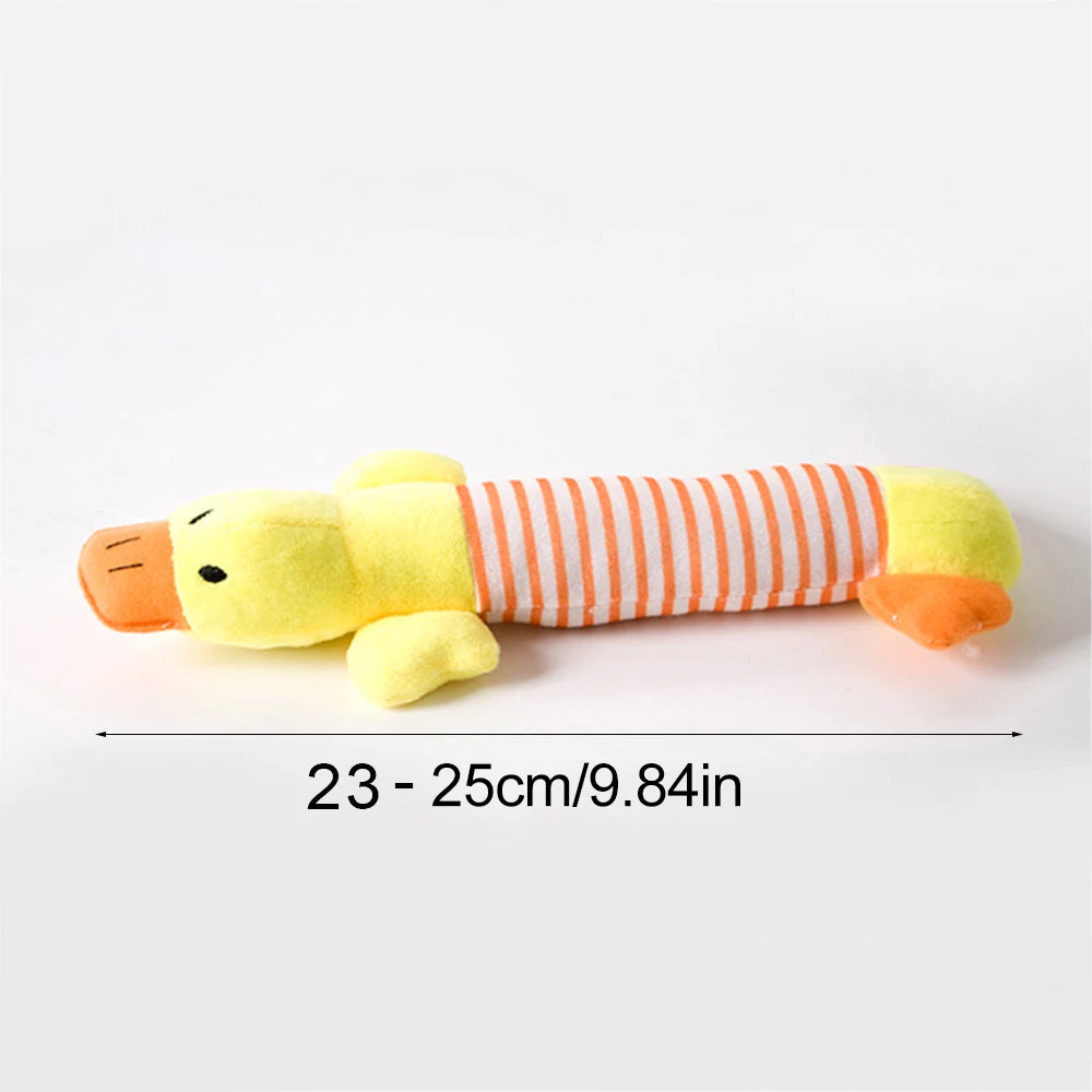 Stuffing-Free Squeaky Plush Dog Toy