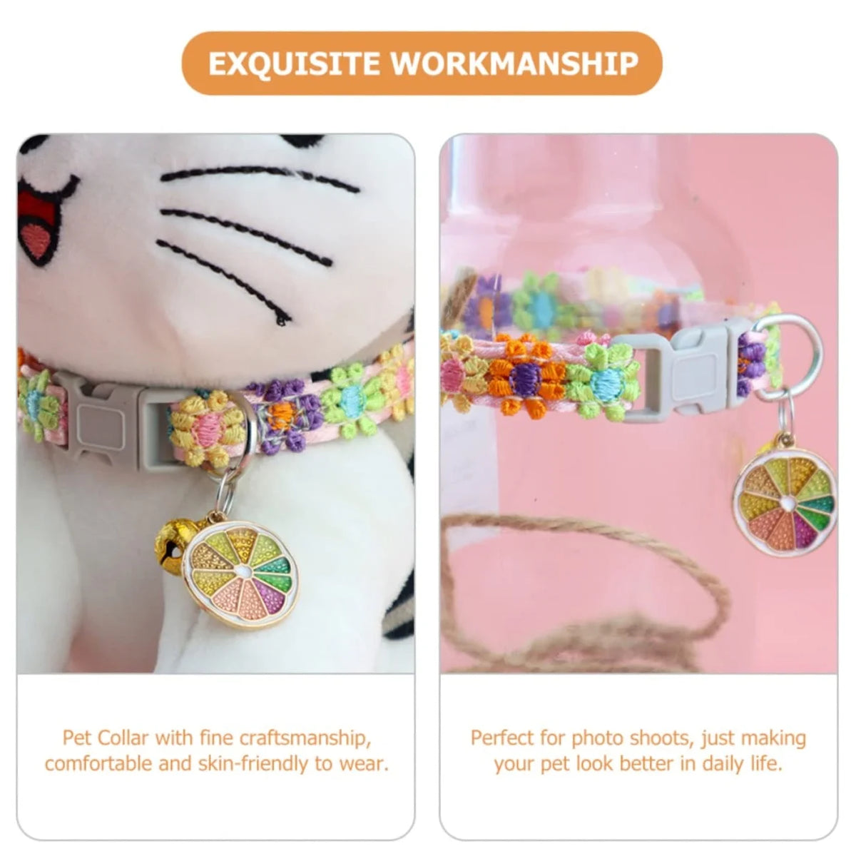 Adjustable Pet Collar with Bell