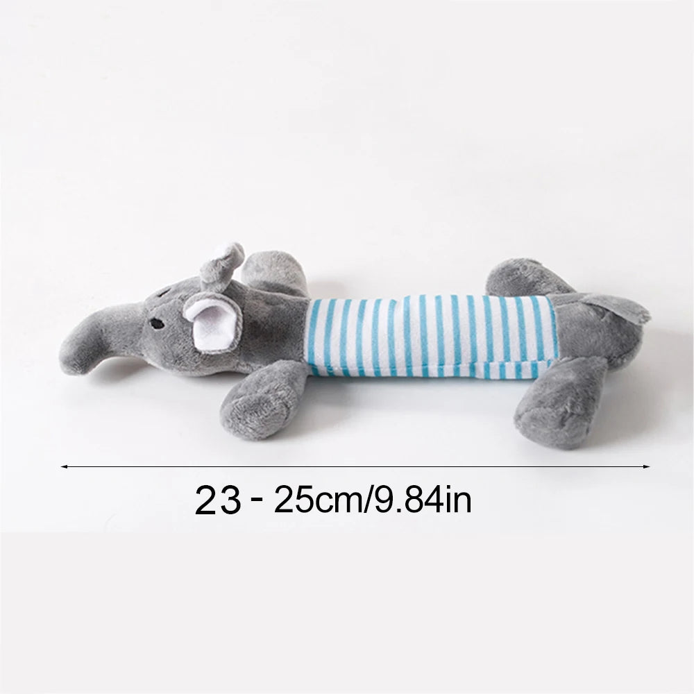 Stuffing-Free Squeaky Plush Dog Toy
