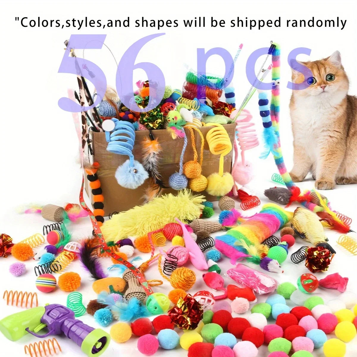 Cat Toy Variety Pack (14/28/56 pcs)