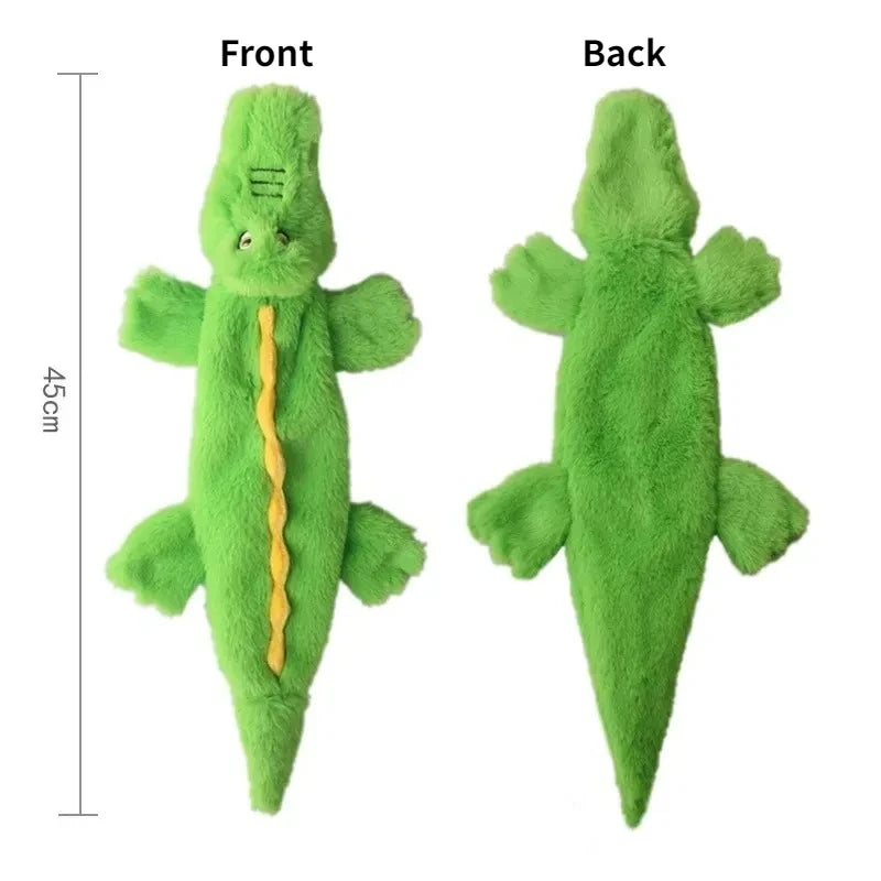 Stuffing-Free Squeaky Plush Dog Toy