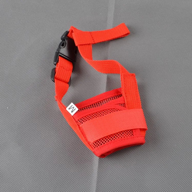 Anti Barking Dog Muzzle For Small Large Dogs Adjustable Mesh Breathable Pet Mouth Muzzle For Dogs Nylon Straps Dog Accessories