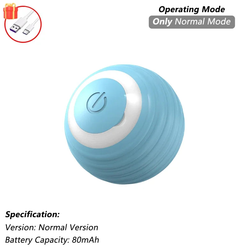 Auto-Rolling Cat Ball Toy — Rechargeable Smart Pet Toy