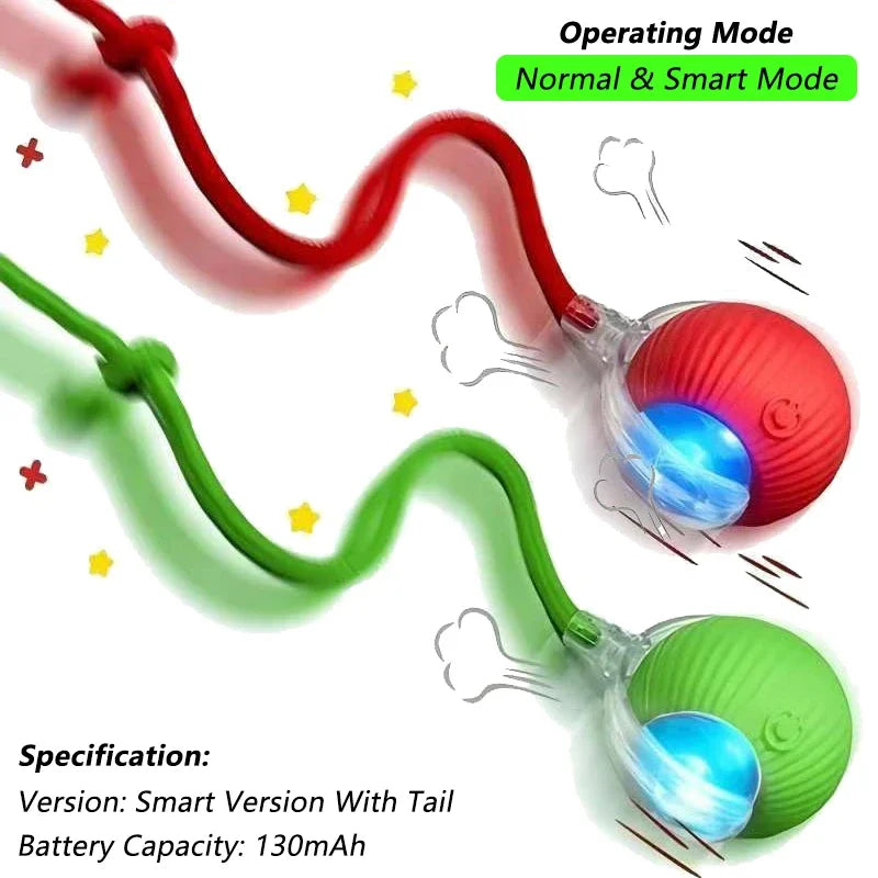 Auto-Rolling Cat Ball Toy — Rechargeable Smart Pet Toy
