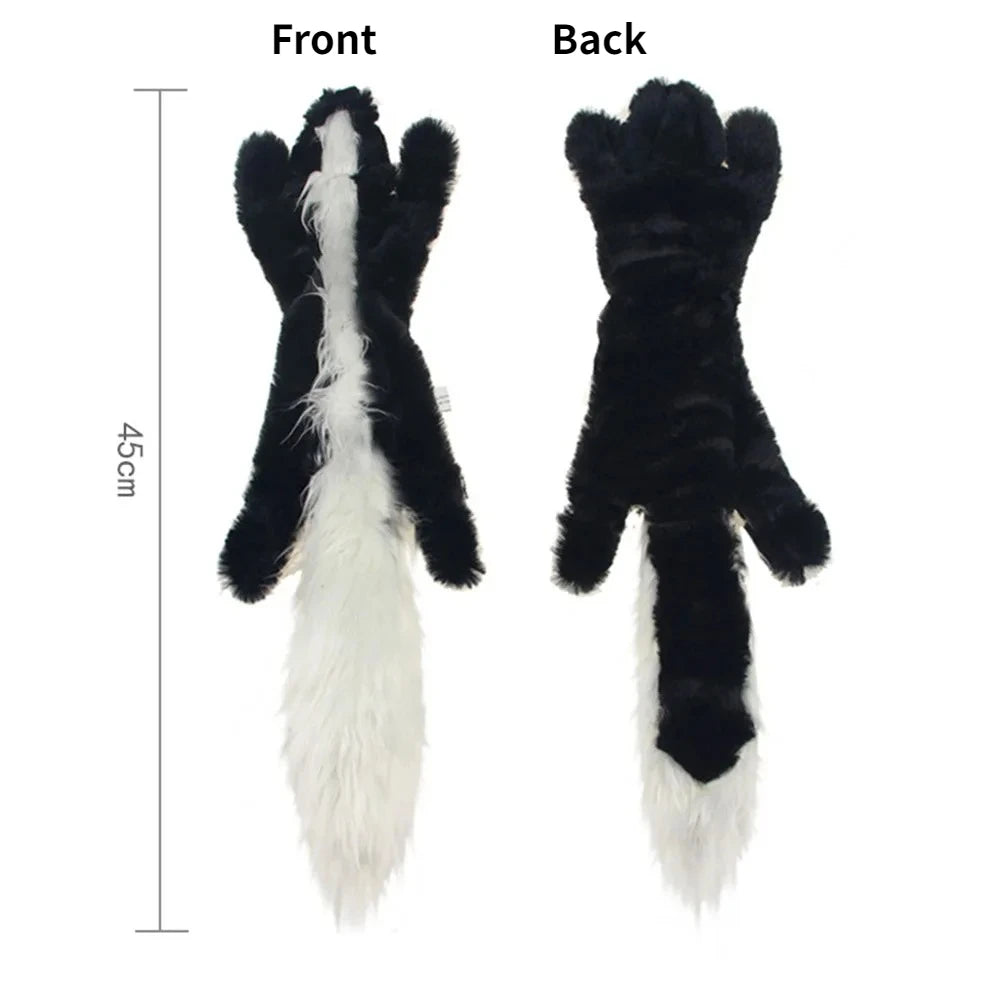 Stuffing-Free Squeaky Plush Dog Toy