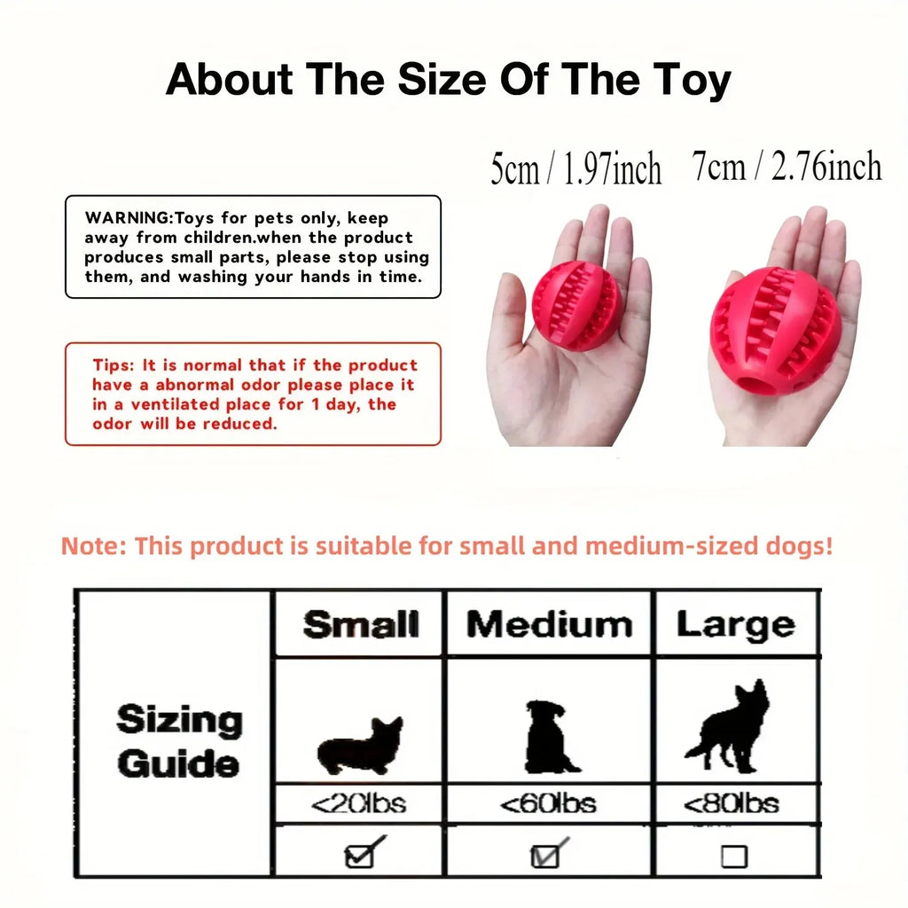 Bite-Resistant Treat-Dispensing Dog Ball