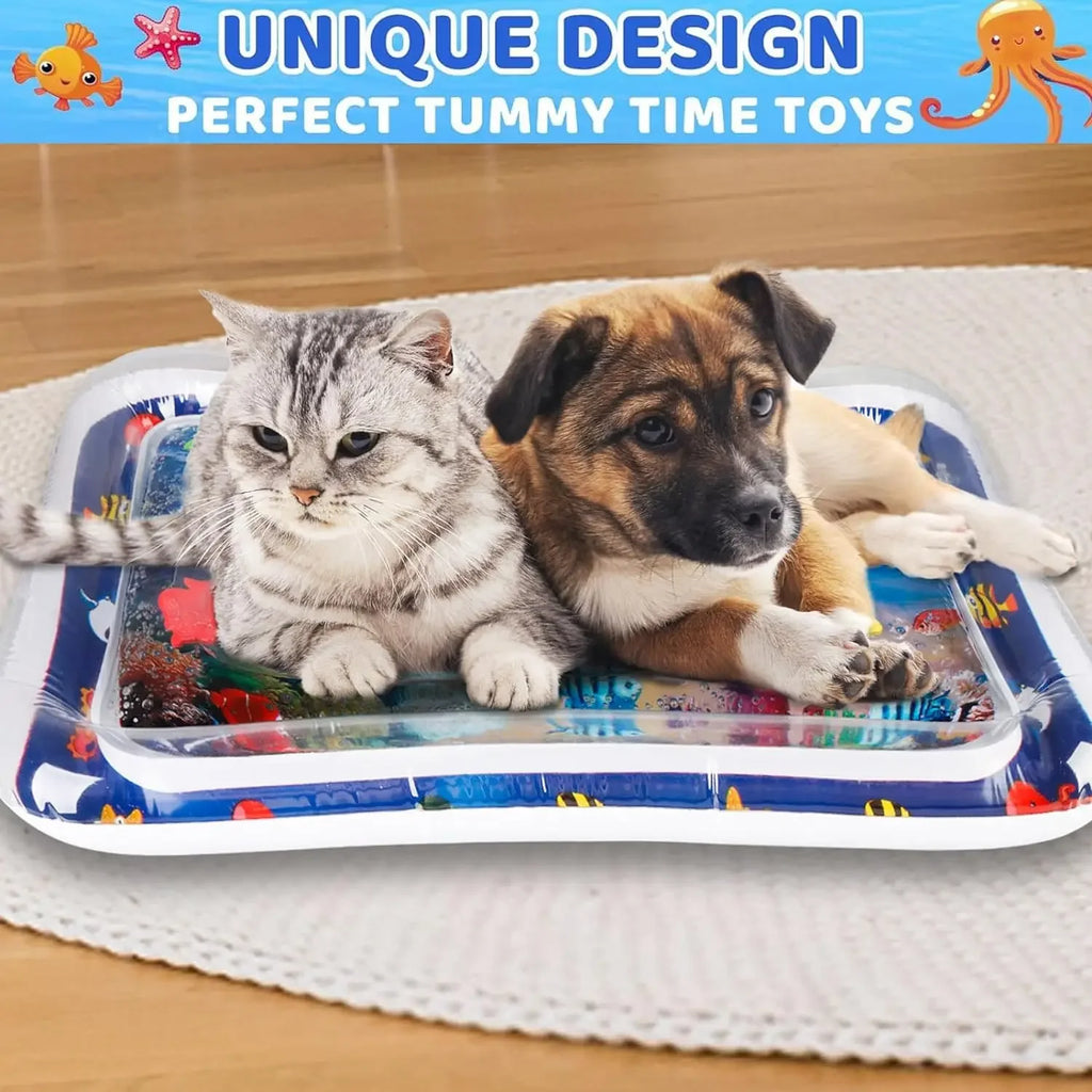 Inflatable Sensory Water Play Mat for Pets